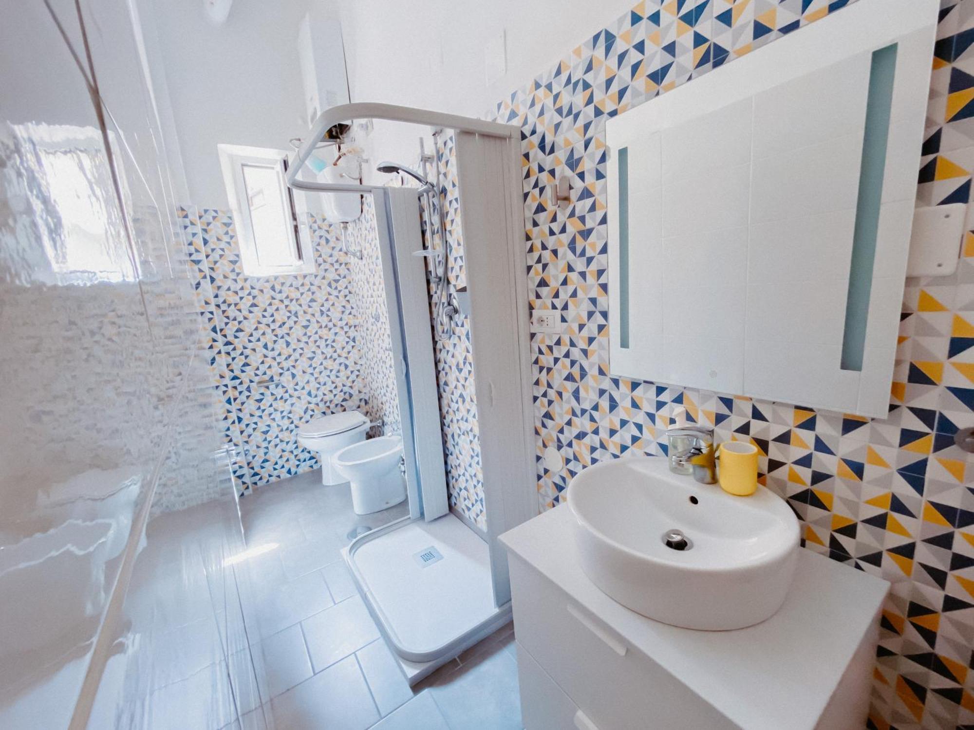 Blue Sea View Apartment Salerno Dış mekan fotoğraf